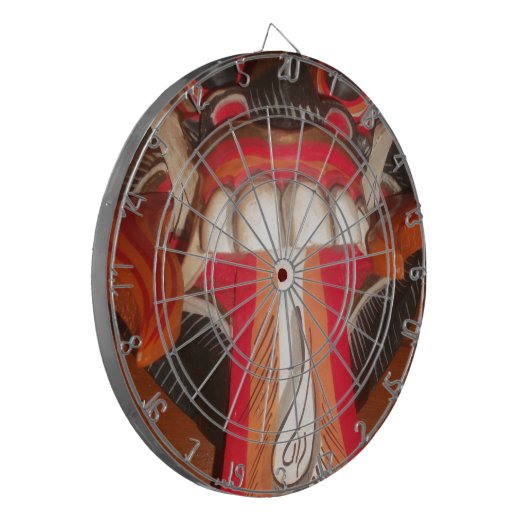 Prachtige Speelse Tong: Een vleugje Humor Dartbord (Voorkant Links)