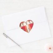 Prachtige Speelse Tong: Een vleugje Humor Hart Sticker (Envelop)