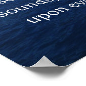 Prachtige Spirituele Quote OCEAN AFBEELDING POSTER (Hoek)