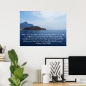 Prachtige Spirituele Quote OCEAN AFBEELDING POSTER (Thuiskantoor)