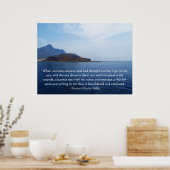 Prachtige Spirituele Quote OCEAN AFBEELDING POSTER (Keuken)