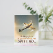 Prachtige Spitfire-reisposterprint Briefkaart (Staand voorkant)
