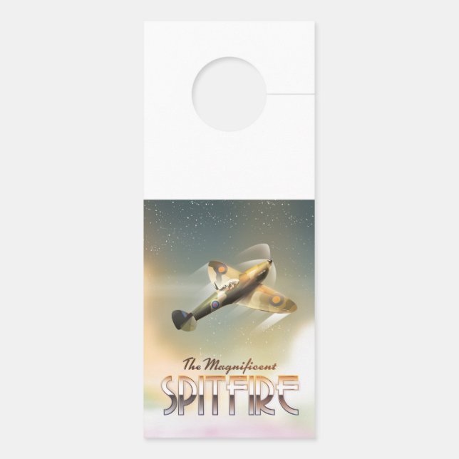 Prachtige Spitfire-reisposterprint Deurhanger (Achterkant)