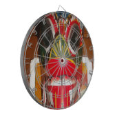 Prachtige Sri Lankaanse traditionele vuurmaskerkun Dartbord (Voorkant Links)