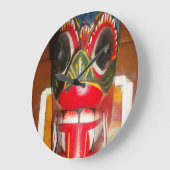 Prachtige Sri Lankaanse traditionele vuurmaskerkun Grote Klok (Hoek)