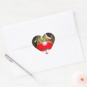 Prachtige Sri Lankaanse traditionele vuurmaskerkun Hart Sticker (Envelop)