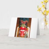 Prachtige Sri Lankaanse traditionele vuurmaskerkun Kaart (Gele Bloem)