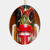 Prachtige Sri Lankaanse traditionele vuurmaskerkun Keramisch Ornament (Rechts)