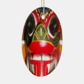 Prachtige Sri Lankaanse traditionele vuurmaskerkun Keramisch Ornament (Rechts)