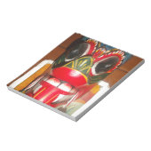 Prachtige Sri Lankaanse traditionele vuurmaskerkun Notitieblok (Linkerzijde)