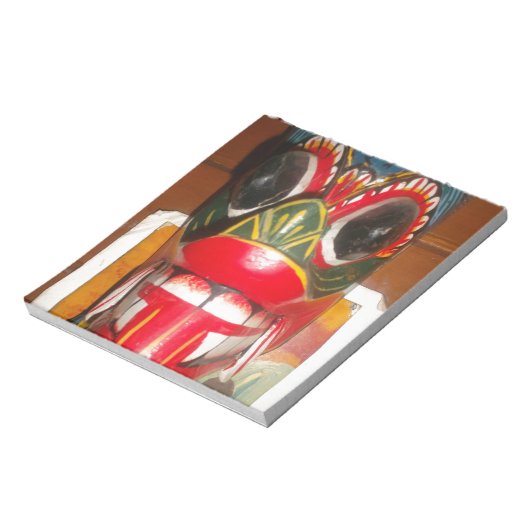 Prachtige Sri Lankaanse traditionele vuurmaskerkun Notitieblok (Linkerzijde)