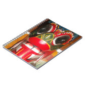 Prachtige Sri Lankaanse traditionele vuurmaskerkun Notitieboek (Linkerzijde)