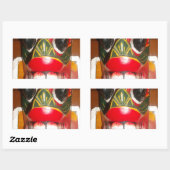 Prachtige Sri Lankaanse traditionele vuurmaskerkun Rechthoekige Sticker (Vel)