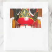 Prachtige Sri Lankaanse traditionele vuurmaskerkun Rechthoekige Sticker (Tas)