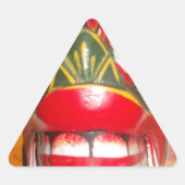 Prachtige Sri Lankaanse traditionele vuurmaskerkun Sticker (Voorkant)