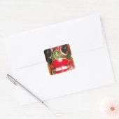 Prachtige Sri Lankaanse traditionele vuurmaskerkun Vierkante Sticker (Envelop)