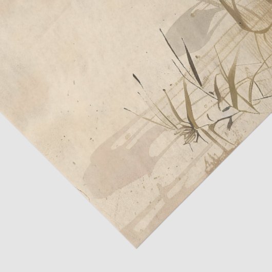 Prachtige staande Geisha Tissuepapier (Detail)