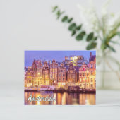 Prachtige stad Amsterdam, Nederland Briefkaart (Staand voorkant)