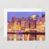 Prachtige stad Amsterdam, Nederland Briefkaart (Voorkant / Achterkant)