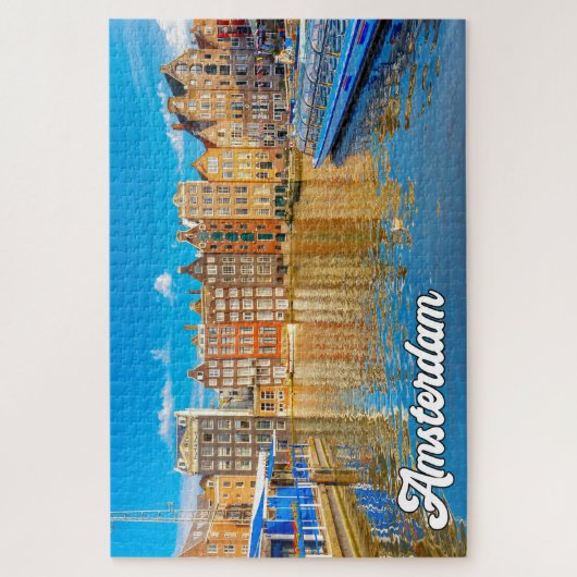 Prachtige stad Amsterdam, Nederland Legpuzzel (Verticaal)