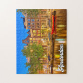 Prachtige stad Amsterdam, Nederland Legpuzzel (Verticaal)