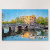Prachtige stad Amsterdam, Nederland Legpuzzel (Horizontaal)