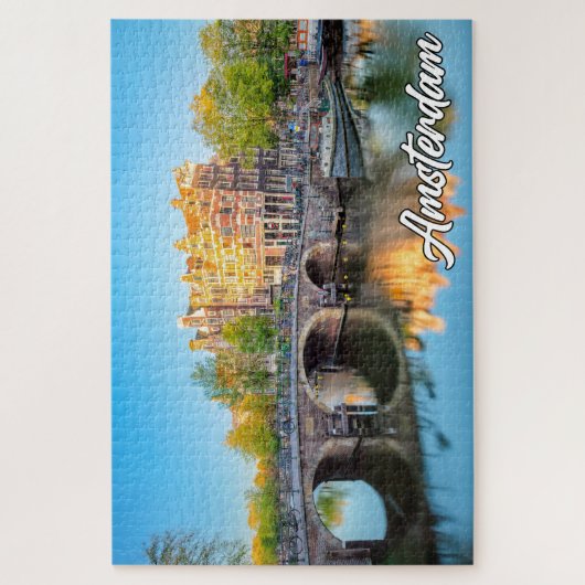 Prachtige stad Amsterdam, Nederland Legpuzzel (Verticaal)