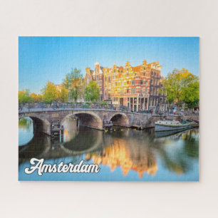 Prachtige stad Amsterdam, Nederland Legpuzzel