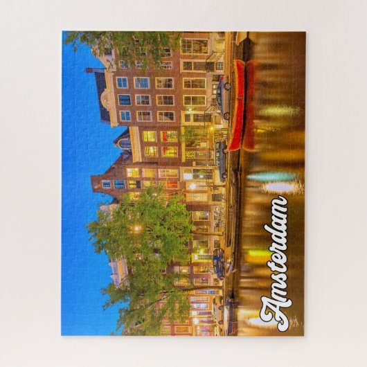 Prachtige stad Amsterdam, Nederland Legpuzzel (Verticaal)