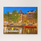 Prachtige stad Amsterdam, Nederland Legpuzzel (Horizontaal)