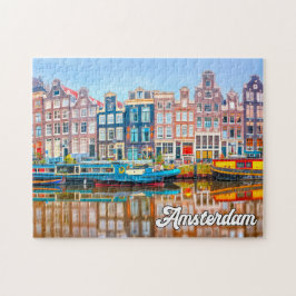 Prachtige stad Amsterdam, Nederland Legpuzzel