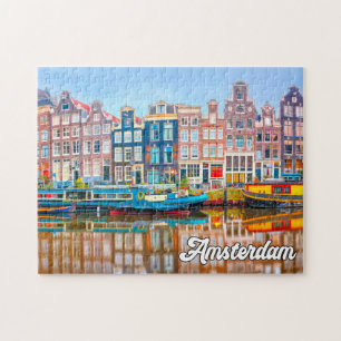 Prachtige stad Amsterdam, Nederland Legpuzzel