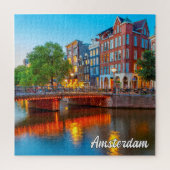 Prachtige stad Amsterdam, Nederland Legpuzzel (Verticaal)