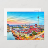 Prachtige stad Berlijn, Duitsland Briefkaart (Voorkant / Achterkant)