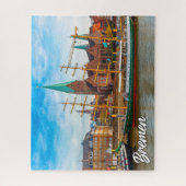 Prachtige stad Bremen, Duitsland Legpuzzel (Verticaal)