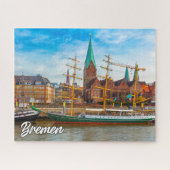 Prachtige stad Bremen, Duitsland Legpuzzel (Horizontaal)