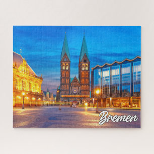 Prachtige stad Bremen, Duitsland Legpuzzel