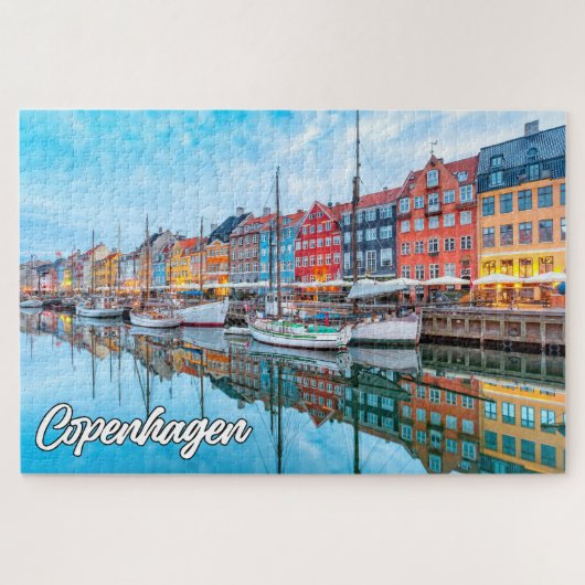 Prachtige stad Kopenhagen, Denemarken Legpuzzel (Horizontaal)