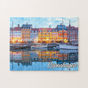 Prachtige stad Kopenhagen, Denemarken Legpuzzel