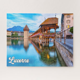 Prachtige stad Luzern, Zwitserland Legpuzzel