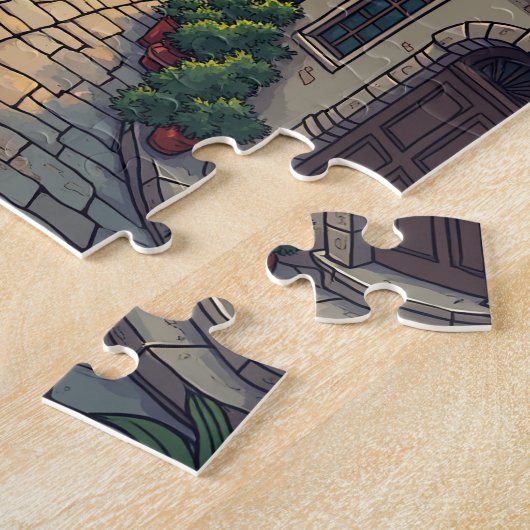 Prachtige stad puzzel (Zijkant)