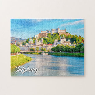 Prachtige stad Salzburg, Oostenrijk Legpuzzel
