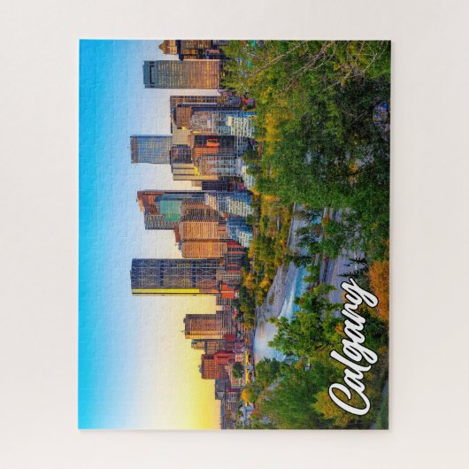 Prachtige stad van Calgary, Alberta, Canada Legpuzzel (Verticaal)