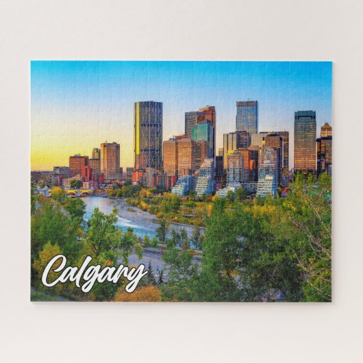 Prachtige stad van Calgary, Alberta, Canada Legpuzzel (Horizontaal)