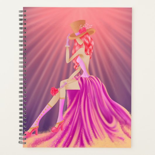 Prachtige Steampunk Glamour Prom Queen Planner (Voorkant)