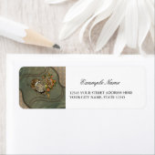 Prachtige steampunk klok etiket (Insitu)