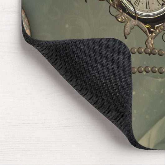 Prachtige steampunk klok muismat (Hoek)