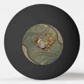 Prachtige steampunk klok pingpongbal (Voorkant)