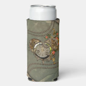 Prachtige steampunk klok seltzer blikjeskoeler (Seltzer Voorkant)
