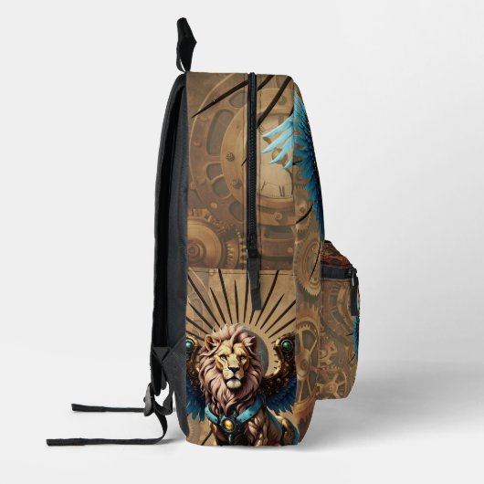 Prachtige steampunk leeuw bedrukte rugzak (Links)